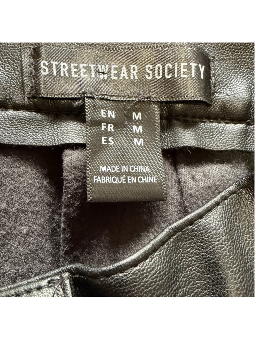 Streetwear Society Faux Leather Pleated Mini Skirt - Medium - Picture 5 of 7